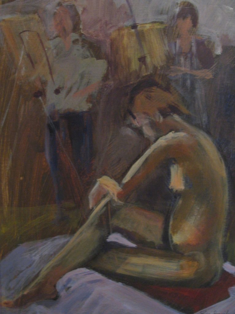 Contemplative Nude Oil Painting Sue Smith Artist